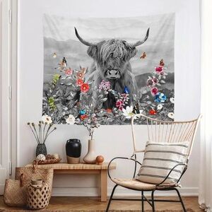 Decor/Wall fabric. Hiland Cow